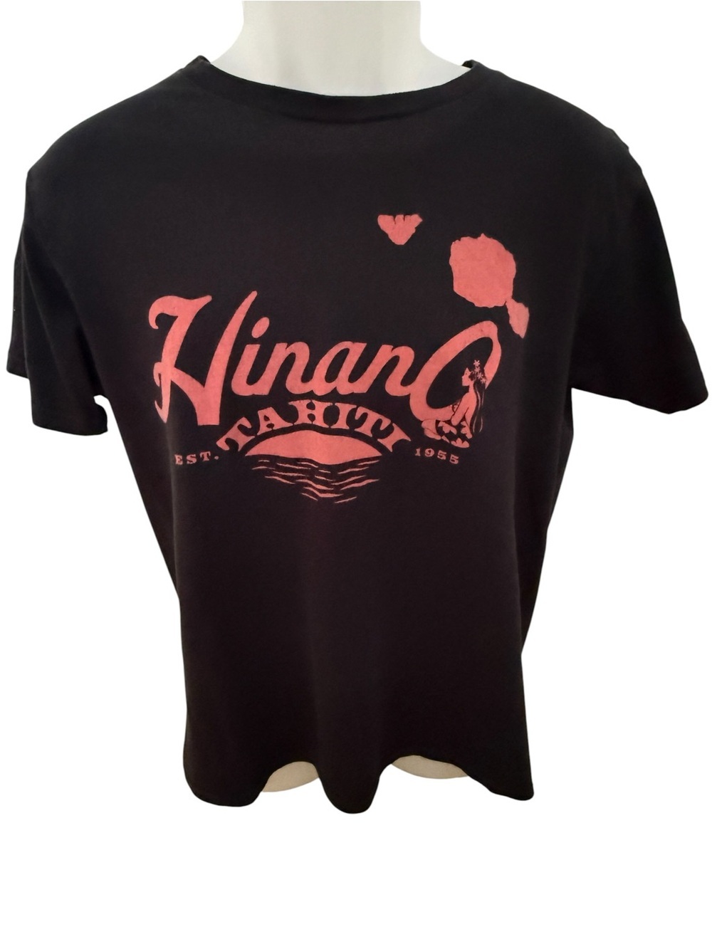 Hinano Tahiti Coral Graphic Tee Shirt Men M Medium